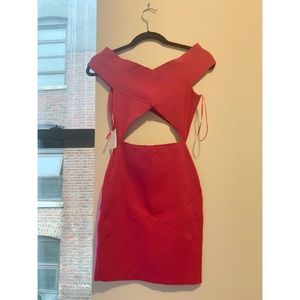 Revolve super down pink knockout bodycon dress NWT